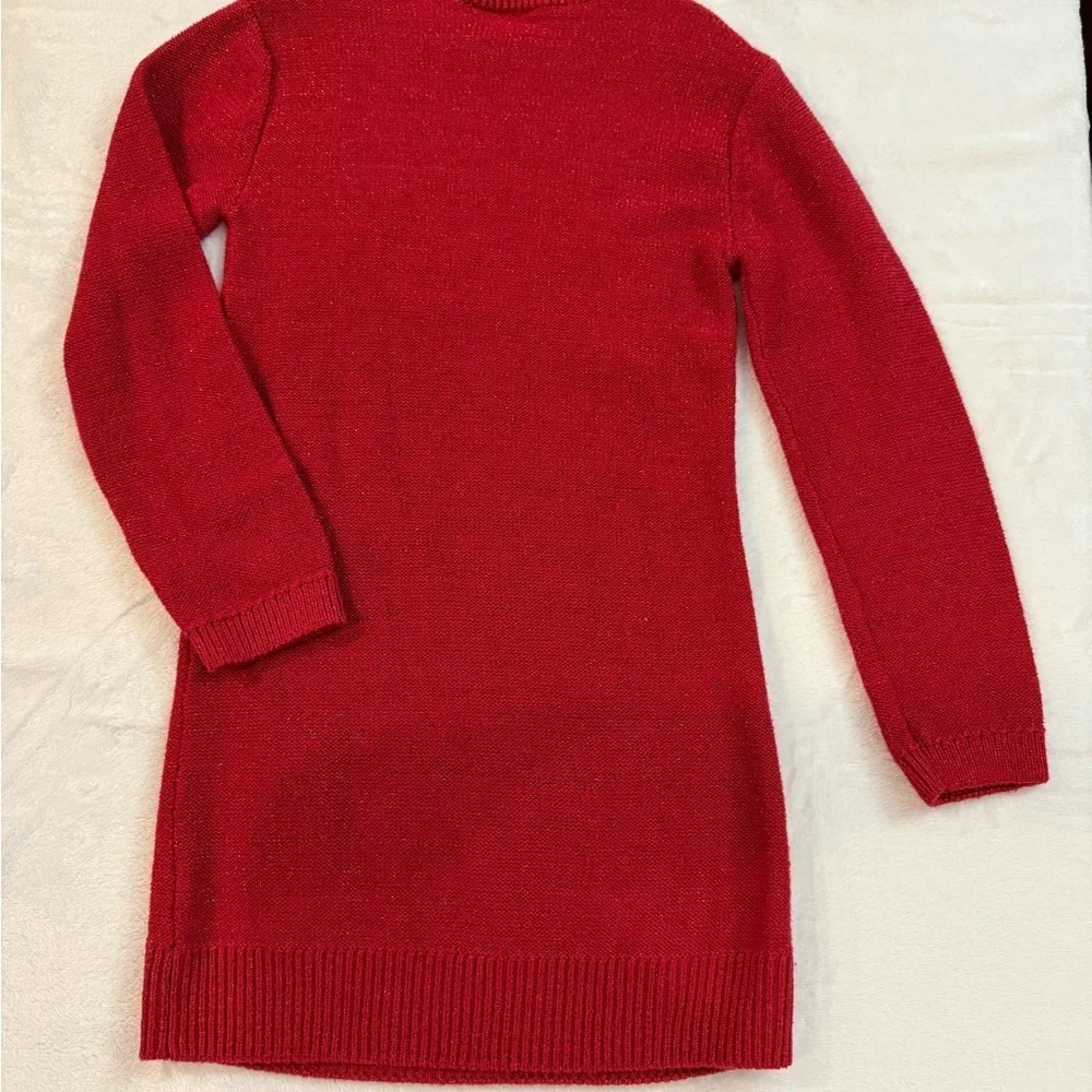 The Children’s Place Sparkling Red Knit Sweater Size S(5/6)